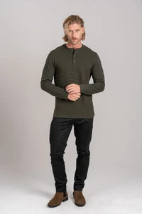 Henley Gold Manga Comprida - Linha Essential