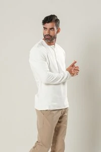 Henley Gold Manga Comprida - Linha Essential