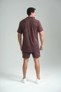 Camisa Paradizo Tricô Texturizada Gola Cubana - Linha Urban