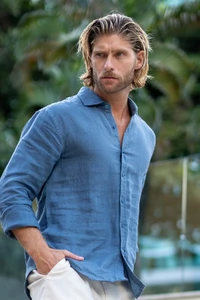 Camisa Amalfi 100% linho - Linha Resort