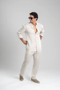 Camisa Amalfi 100% linho - Linha Resort