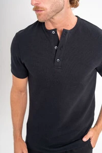 Henley Gold Manga Curta - Linha Essential