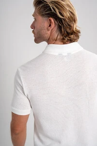 Camisa Polo Rich Tricô Texturizada Sem Botão - Linha Rich