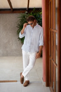 Camisa Amalfi 100% linho - Linha Resort