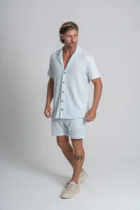 Camisa Paradizo Tricô Texturizada Gola Cubana - Linha Urban