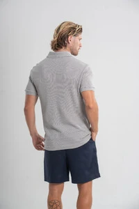 Camisa Polo Rich Tricô Texturizada Sem Botão - Linha Rich