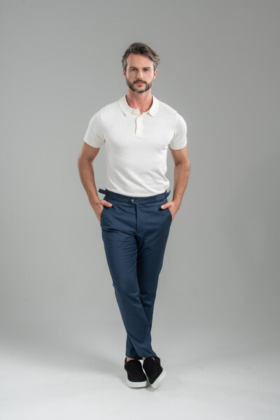 Foto Calça Blaine Alfaiataria Com Ajuste Lateral - Linha Rich