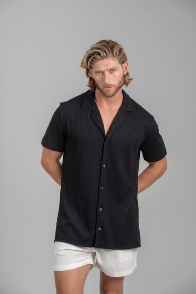 Foto Camisa Paradizo Tricô Texturizada Gola Cubana - Linha Urban