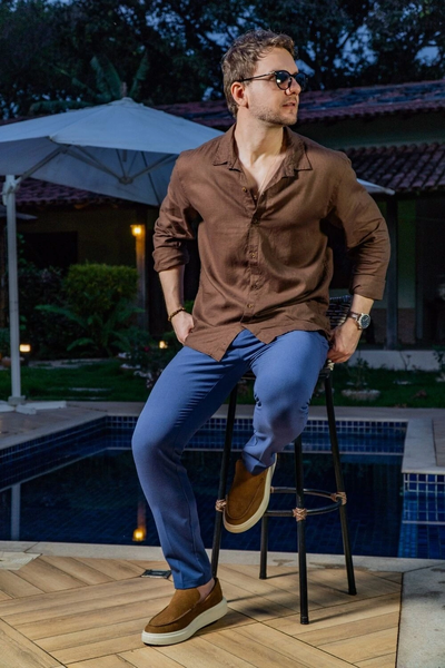 Looks com Camisa Manga Longa Masculina