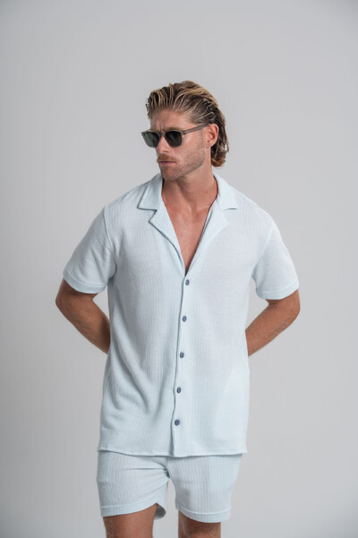 Foto Camisa Paradizo Tricô Texturizada Gola Cubana - Linha Urban