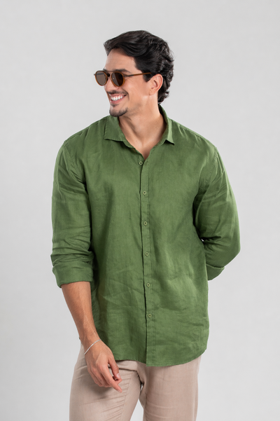 Foto Camisa Amalfi 100% linho - Linha Resort