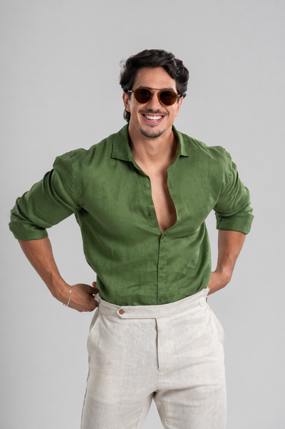Foto Camisa Amalfi 100% linho - Linha Resort
