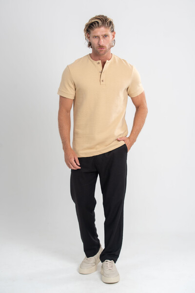 Foto Henley Gold Manga Curta - Linha Essential