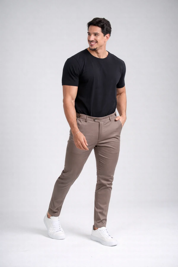 Calça Roman Alfaiataria Com Ajuste Cintura - Linha Rich