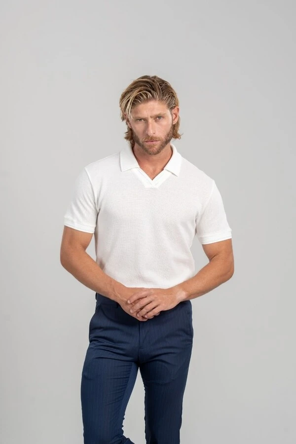 Calça Chicago Risca de Giz Ajuste - Linha Rich