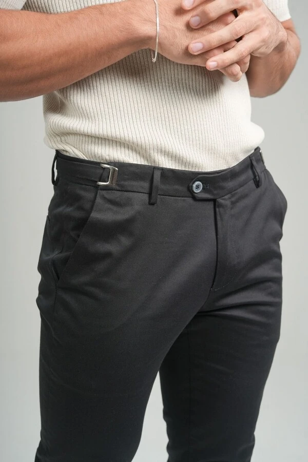 Calça Roman Alfaiataria Com Ajuste Cintura - Linha Rich