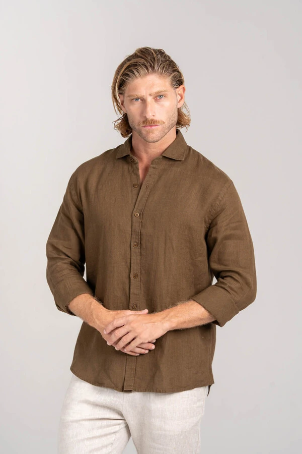 Camisa Amalfi 100% linho - Linha Resort