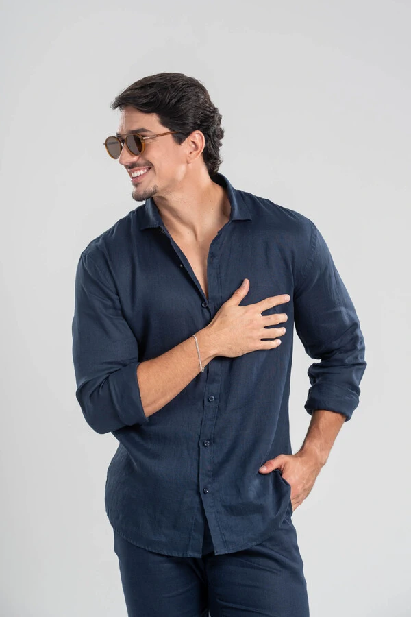 Camisa Amalfi 100% linho - Linha Resort