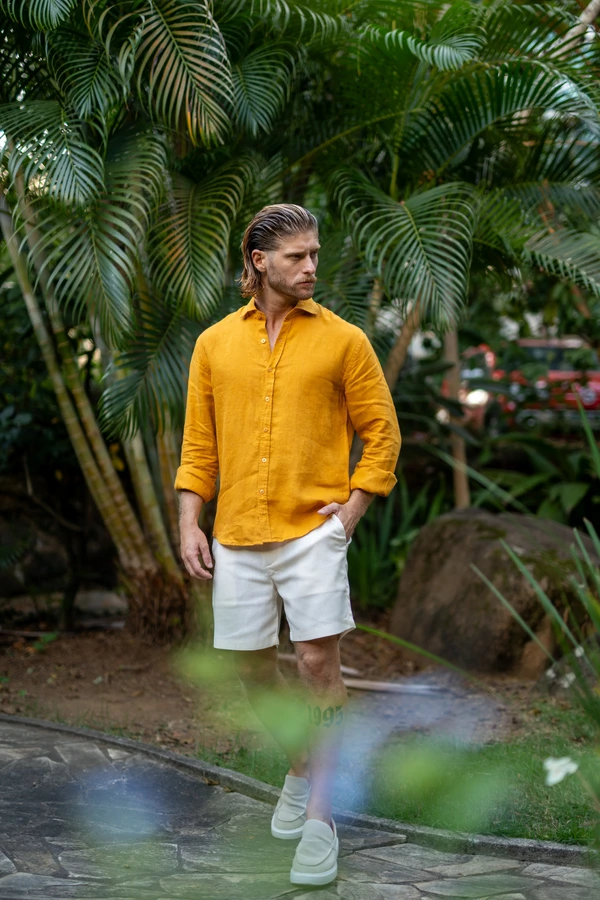 Camisa Amalfi 100% linho - Linha Resort