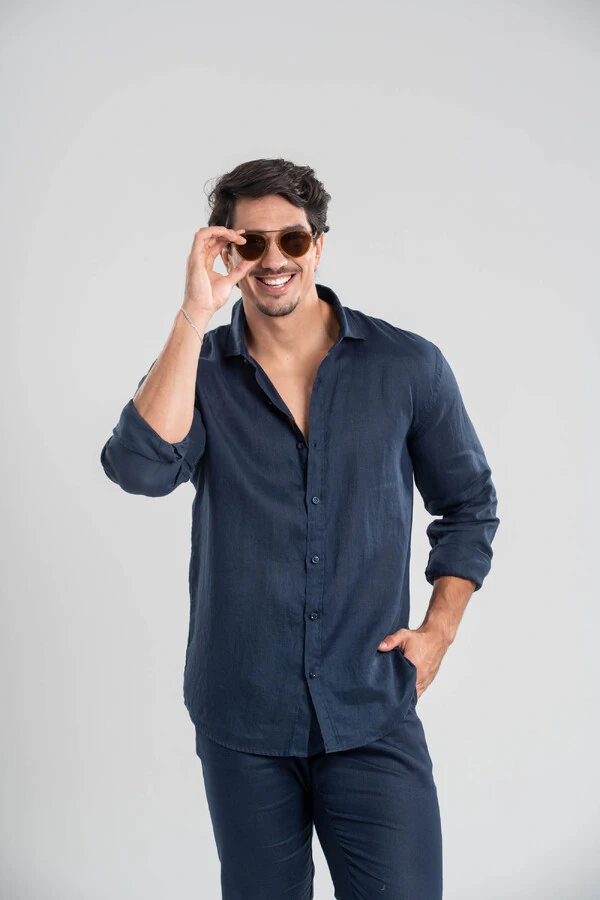 Camisa Amalfi 100% linho - Linha Resort