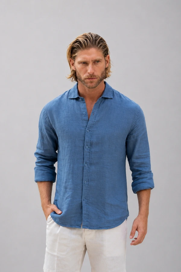 Camisa Amalfi 100% linho - Linha Resort