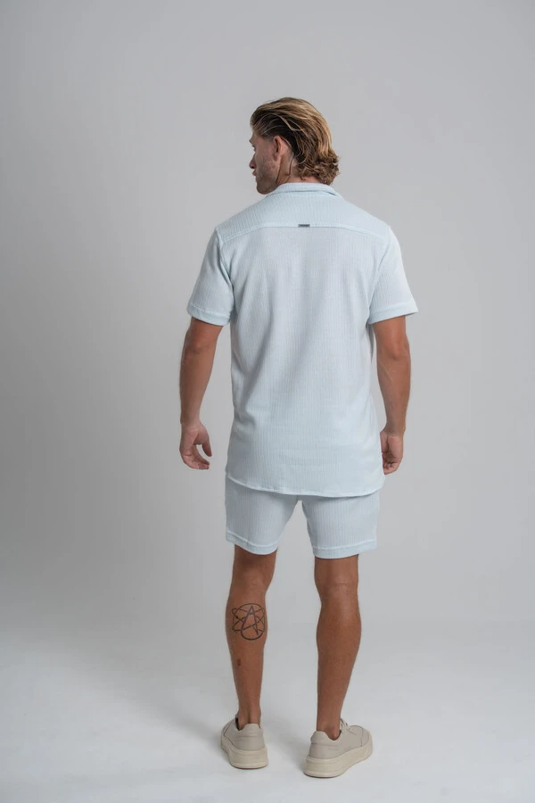 Camisa Paradizo Tricô Texturizada Gola Cubana - Linha Urban