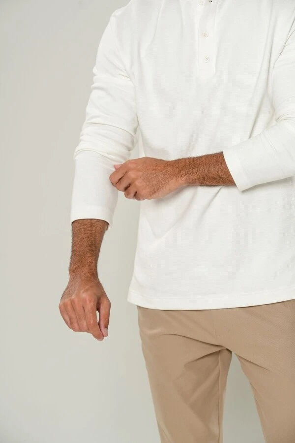 Henley Gold Manga Comprida - Linha Essential