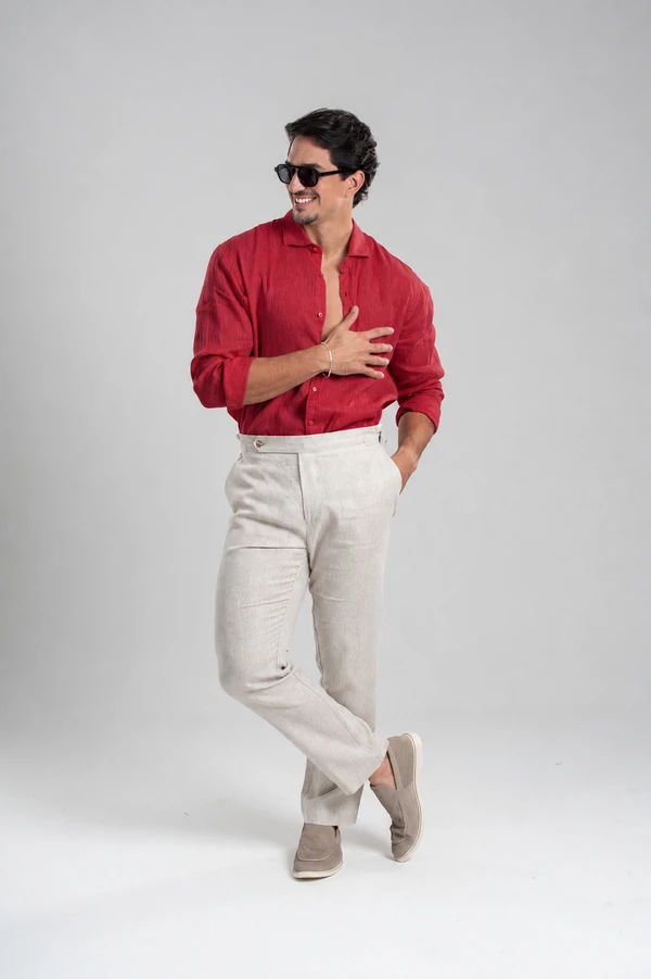 Camisa Amalfi 100% linho - Linha Resort