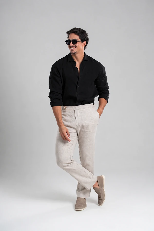 Camisa Amalfi 100% linho - Linha Resort