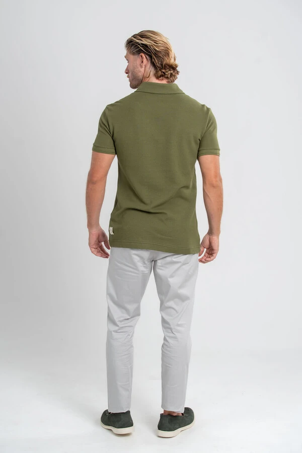 Camisa Polo Rich Tricô Texturizada Sem Botão - Linha Rich