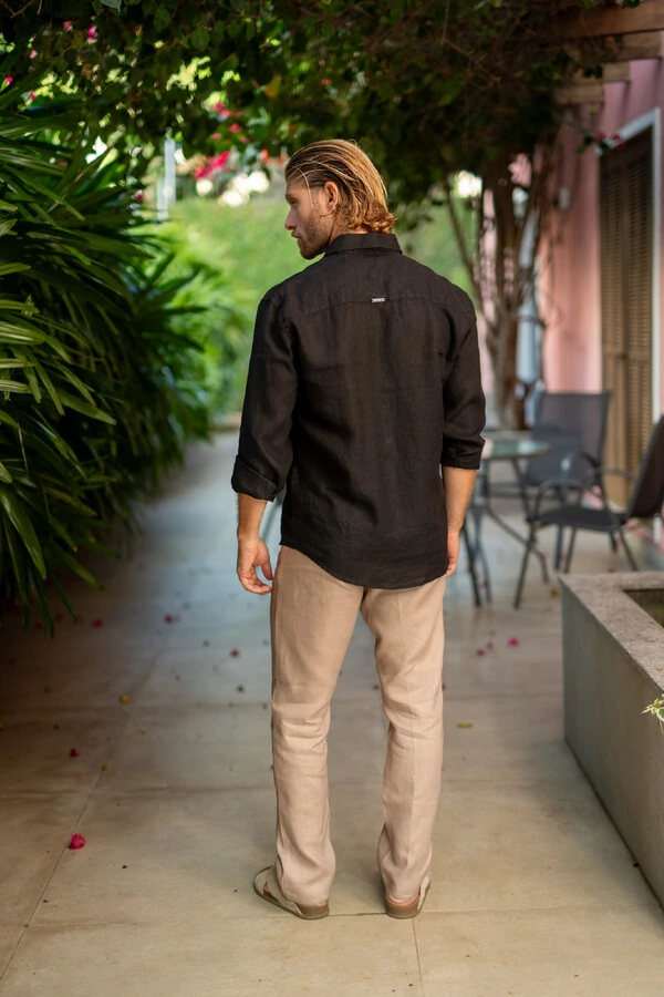 Camisa Amalfi 100% linho - Linha Resort