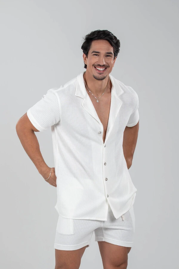 Camisa Paradizo Tricô Texturizada Gola Cubana - Linha Urban