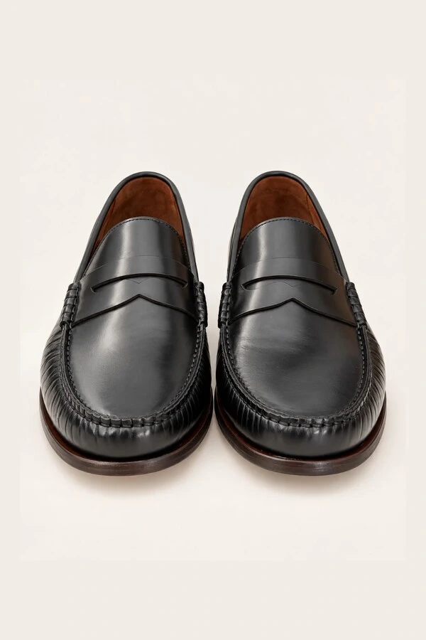 Loafer Heritage Club - Couro Liso Preto