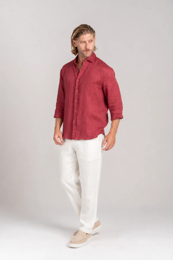 Camisa Amalfi 100% linho - Linha Resort