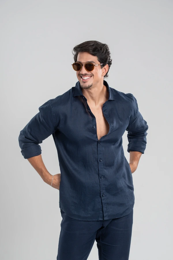 Camisa Amalfi 100% linho - Linha Resort