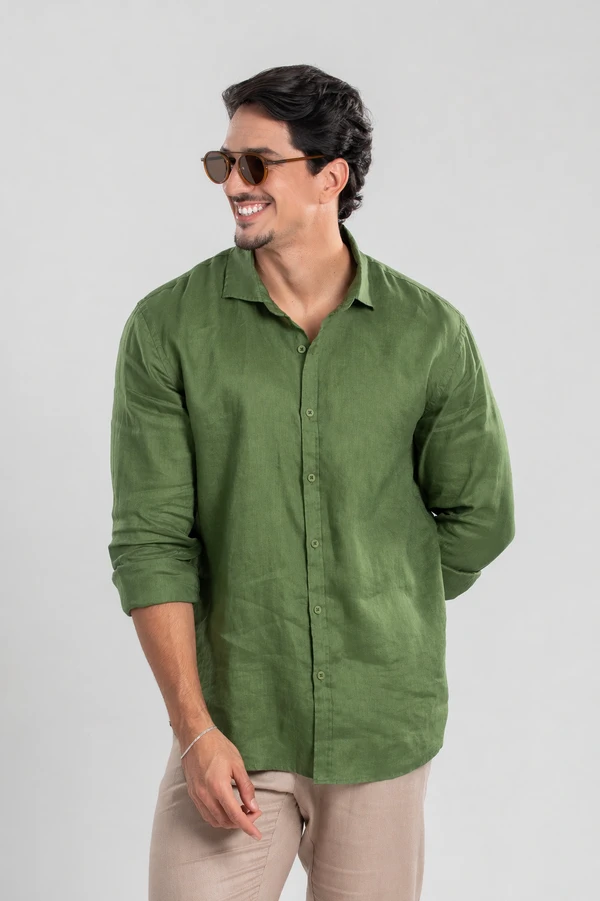 Camisa Amalfi 100% linho - Linha Resort