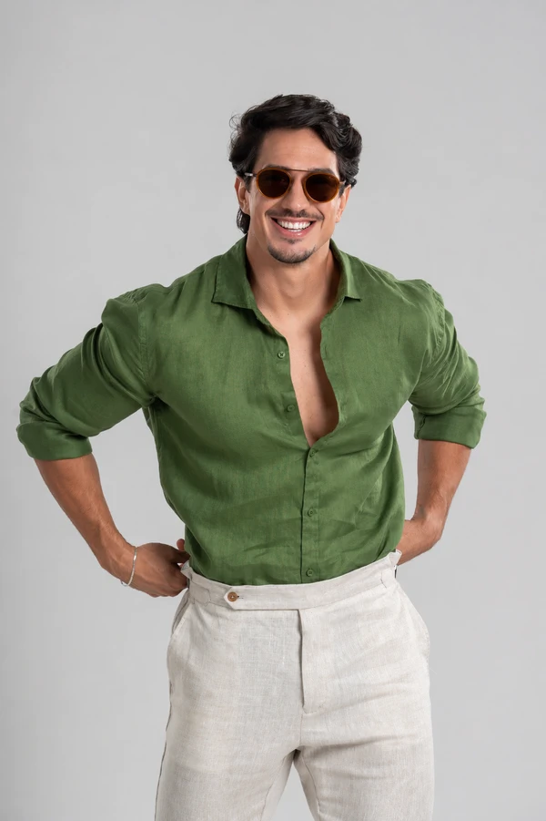 Camisa Amalfi 100% linho - Linha Resort