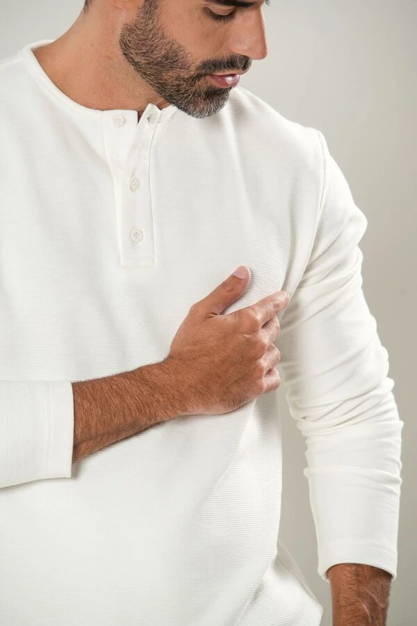 Henley Gold Manga Comprida - Linha Essential