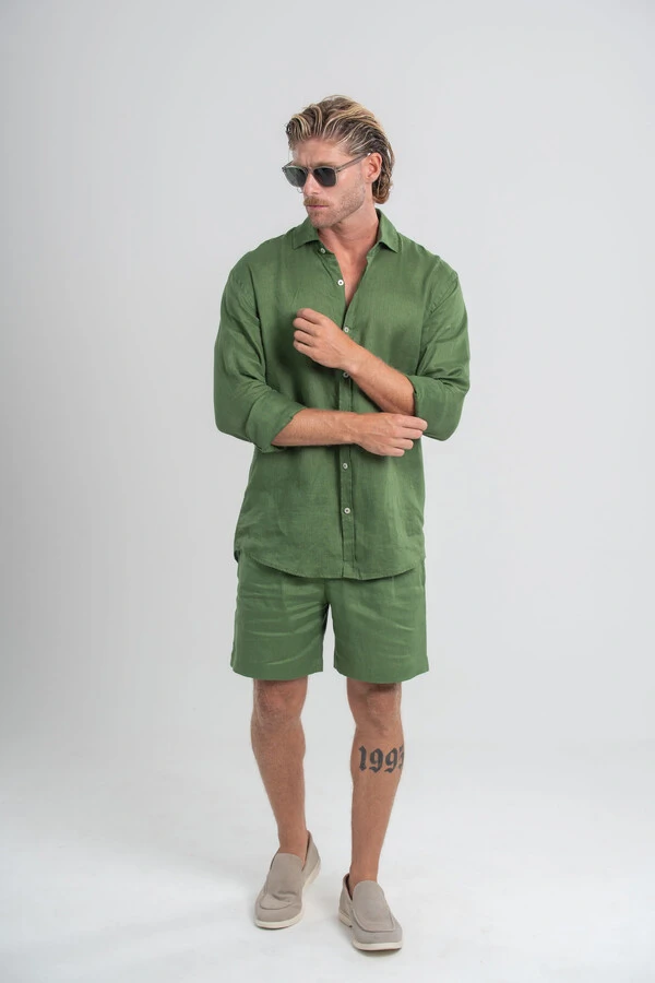 Camisa Amalfi 100% linho - Linha Resort