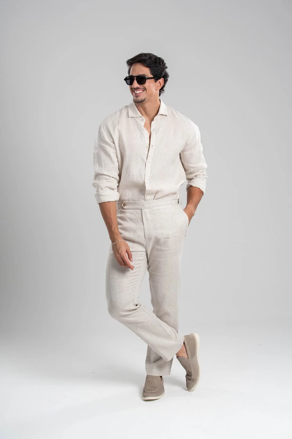 Camisa Amalfi 100% linho - Linha Resort