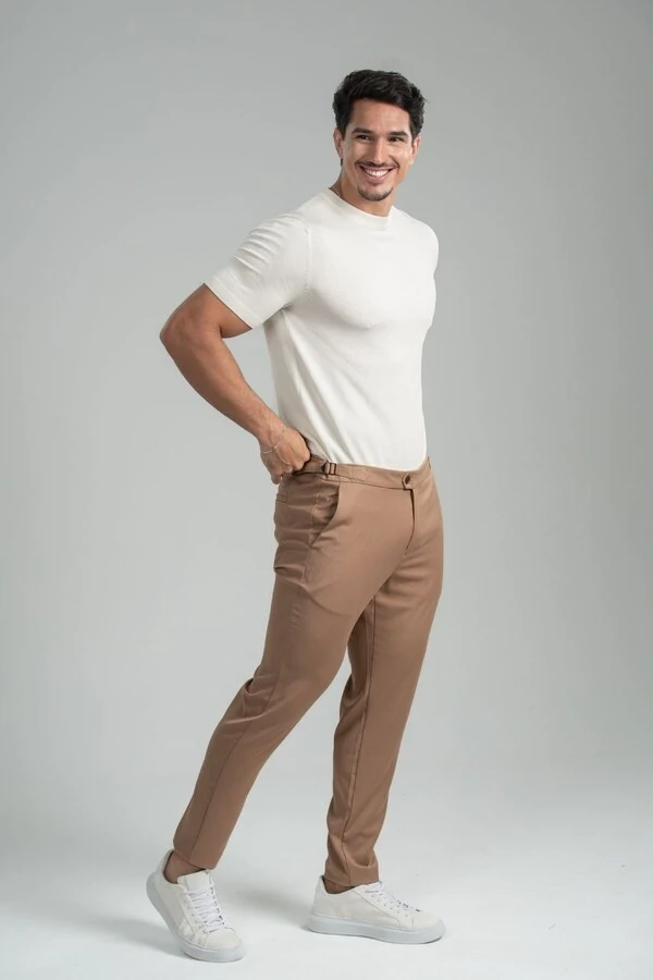 Calça Blaine Alfaiataria Com Ajuste Lateral - Linha Rich