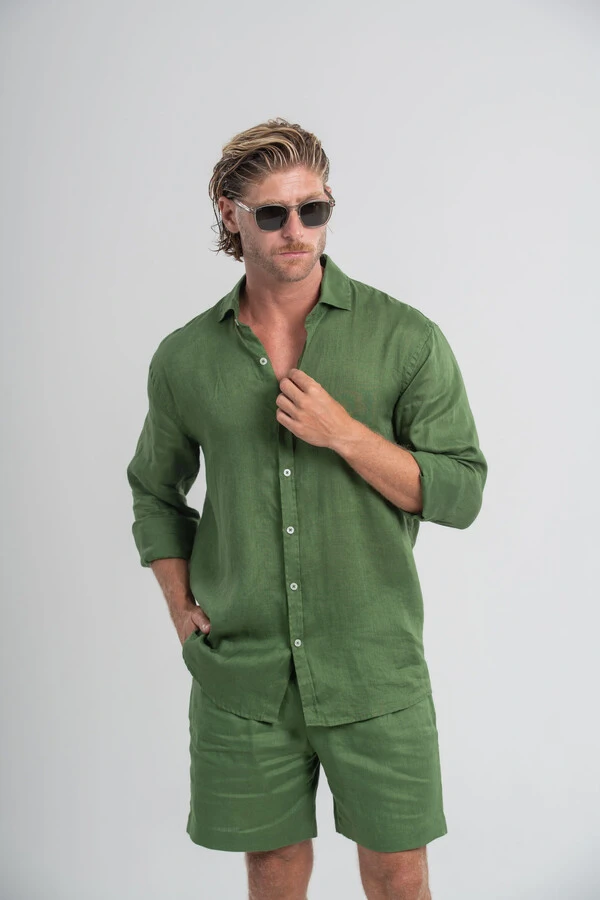 Camisa Amalfi 100% linho - Linha Resort