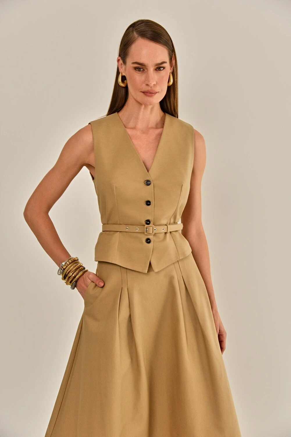 FotoColete Dani Alfaiataria Khaki
