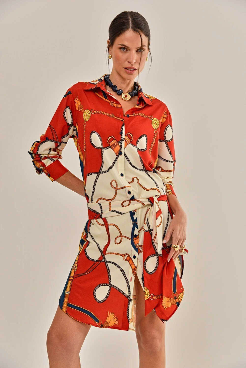 Foto Vestido Iara Crepe Estampado