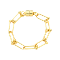 Pulseira Elos Ovais Bolinhas