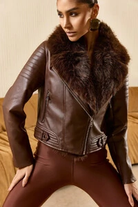 Jaqueta Aviator com Pêlos