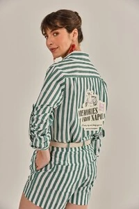 Camisa Lajos Tricoline Verde