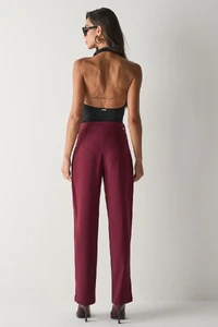 Calça de Alfaiataria Vinho