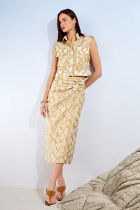 Saia Midi Pareô Losangos