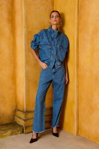 Jaqueta Bolso Cós Elástico